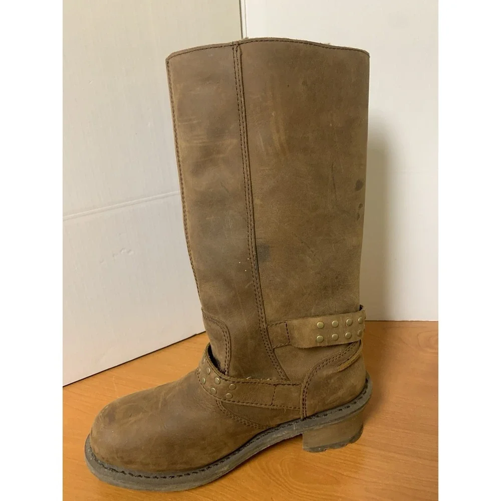 Caterpillar Florencia Waterproof Harness Boot W/ Faux Fur Lining Women's 8